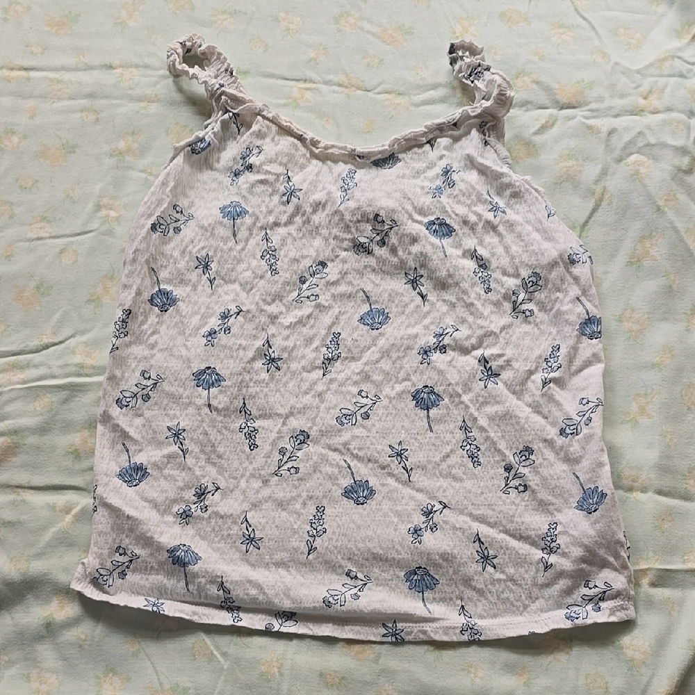 Floral Print Sleeveless Top